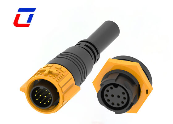PA66 M19 11 Pin Panel Mount Circular Connector Quick Lock IP67 Signal Connectors Waterdicht