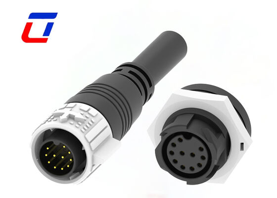 PA66 M19 11 Pin Panel Mount Circular Connector Quick Lock IP67 Signal Connectors Waterdicht