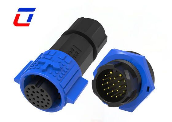 2+20 pin M19 gegoten kabel connectoren industriële waterdichte power data connector Made in China