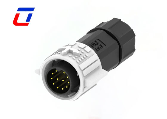 Lage stroom M19-draad om ronde connector 12-pins waterdichte auto-connectoren in te schepen