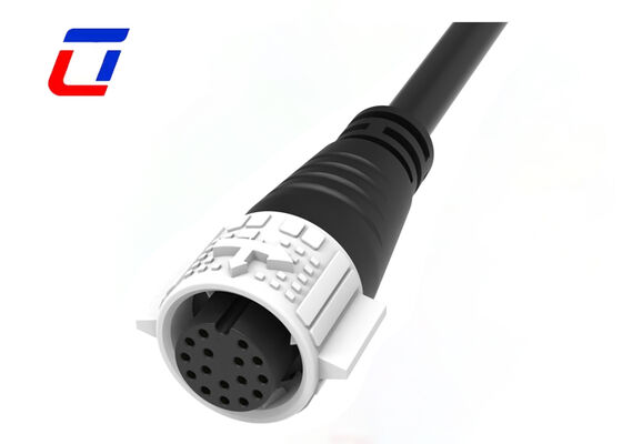 M19 16-pins signaal mannelijk vrouwelijk connector vergulde IP67-connectoren waterdicht