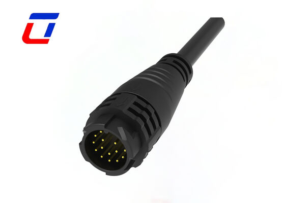 M19 16-pins signaal mannelijk vrouwelijk connector vergulde IP67-connectoren waterdicht