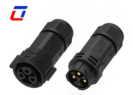 PA66 15A+5A M25 Mannelijke Vrouwelijke Waterdichte Connector 3+3 Multi Pin Connectors Voor Automotive