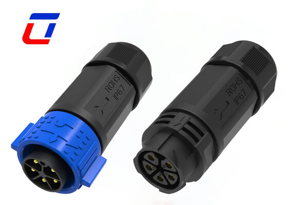 20A M25 5 Pin Quick Lock Electrical Connectors IP67 Mannelijke Vrouwelijke Draad Waterdichte connectoren