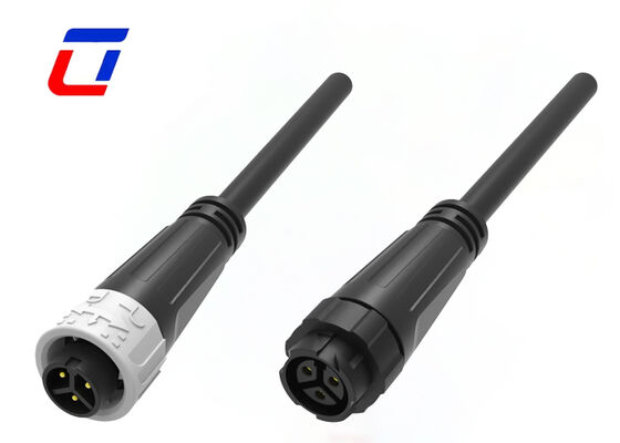 M16 3 Pin 10A Plastic Mannelijke Vrouwelijke Connectoren Push Lock Waterdicht Koppeling