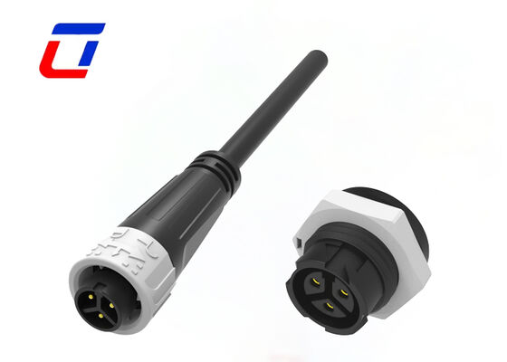 M16 3 Pin 10A Plastic Mannelijke Vrouwelijke Connectoren Push Lock Waterdicht Koppeling
