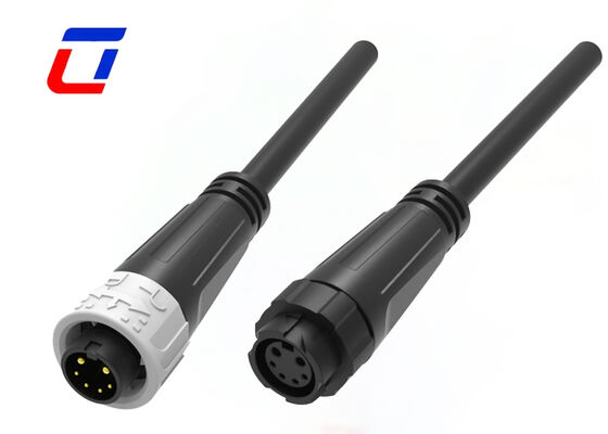 UL94-V0 M16 2+4 Multi-Pin Mannelijke Vrouwelijke Connector Push Locking IP67 Draadconnector