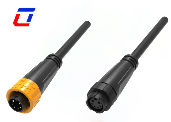 UL94-V0 M16 2+4 Multi-Pin Mannelijke Vrouwelijke Connector Push Locking IP67 Draadconnector