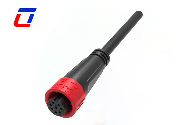 M16 IP67 waterdicht gegoten kabel tot kabelconnectoren Push Lock 8 pin data connector