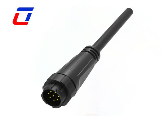 M16 IP67 waterdicht gegoten kabel tot kabelconnectoren Push Lock 8 pin data connector