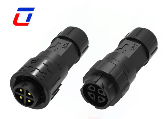 10A M16 4 Pin Man tot Vrouwelijke Connector Goede kwaliteit IP67 waterdicht stroomconnector