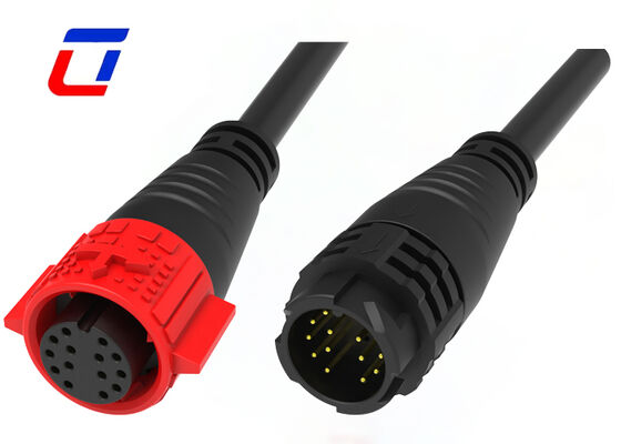 M19 laagstroom 5A buitenverlichtingsconnectoren Push Locking 14 pin waterdicht connector