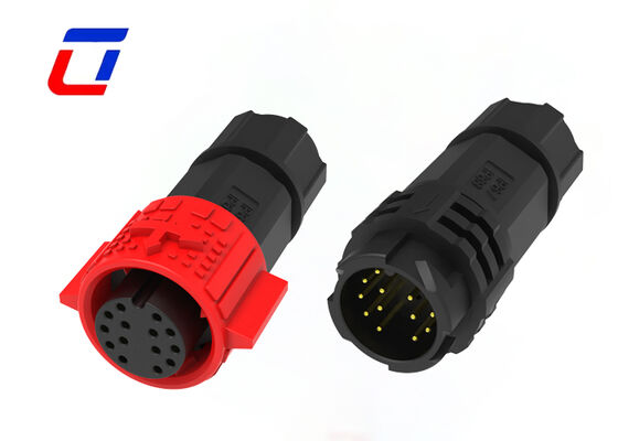 M19 laagstroom 5A buitenverlichtingsconnectoren Push Locking 14 pin waterdicht connector