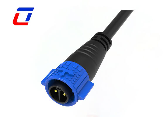 M19 20A 2 pin waterdicht kabelverbinding zelfvergrendelend industrieel stroomverbinding