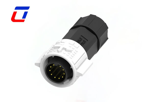 300V M19 10 pin waterdicht data connector push vergrendeling cirkelvormig mannelijk vrouwelijk connector