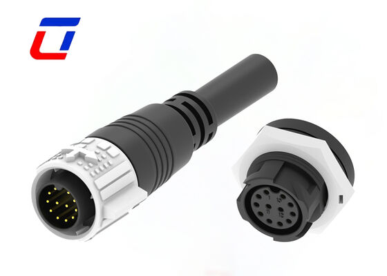 Low Current 5A M19 12 Pin waterproof quick connect wire Data connectors China manufacturer