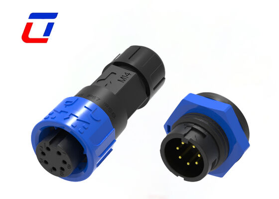 Laagspanning 300V M16 7 Pin Data Quick Connector IP67 Waterdicht Mannelijk Vrouwelijk Connector China