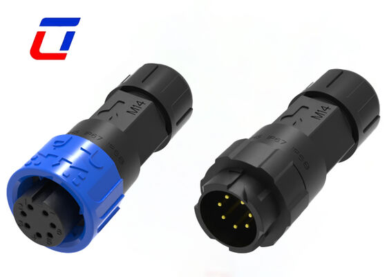 Laagspanning 300V M16 7 Pin Data Quick Connector IP67 Waterdicht Mannelijk Vrouwelijk Connector China