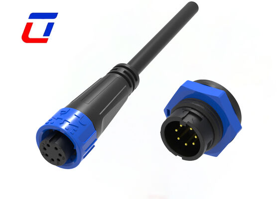 Laagspanning 300V M16 7 Pin Data Quick Connector IP67 Waterdicht Mannelijk Vrouwelijk Connector China