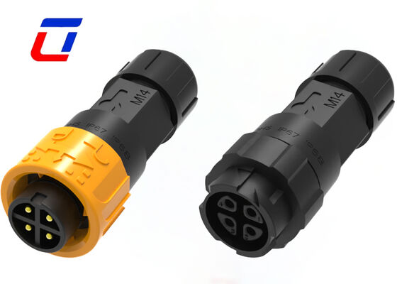 10A M16 4 Pin IP67 Power Connector 300V Man tot Vrouw Waterdicht Quick Connector