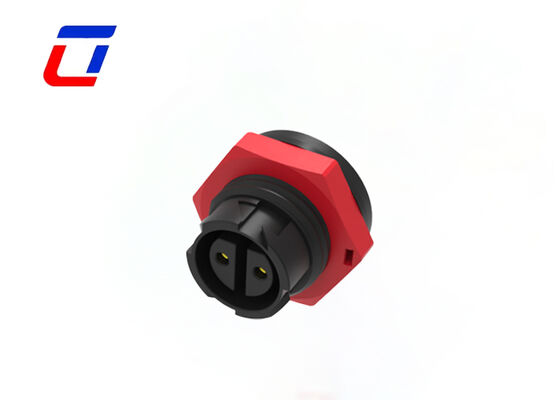 10A M16 2-pins IP67 waterdichte voedingsconnector Plastic PA66 DC mannelijke vrouwelijke connector