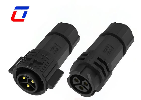 20A M19 3-pins man-vrouw connector Plastic PA66 IP67 ronde voedingsconnectoren