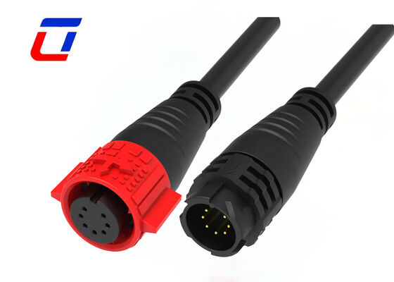 M19 7 pin 5A waterdichte draadverbindingen voor auto's PA66 Plastic Male Female Data Connector