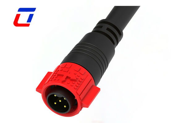 20A 5 Pin Power Waterproof Cable Connector M19 Industrial Man Vrouwelijke Push Lock Connector