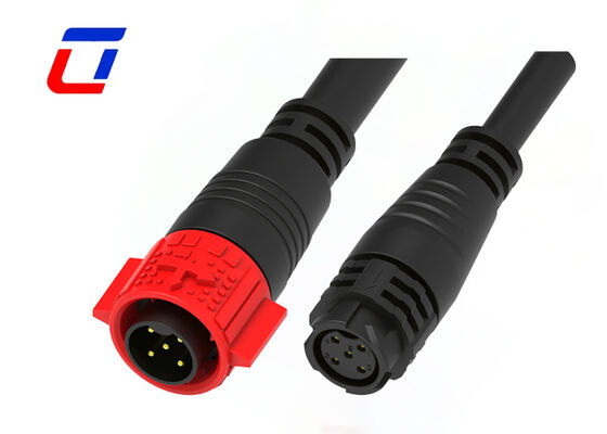 20A 5 Pin Power Waterproof Cable Connector M19 Industrial Man Vrouwelijke Push Lock Connector