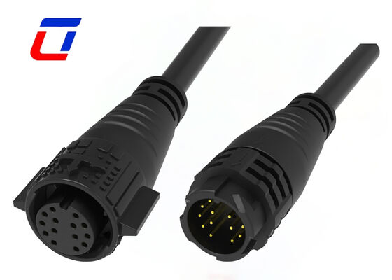 PA66 M19 14 Pin IP67 waterdicht aansluiting 300V Data Man tot Vrouw aansluiting