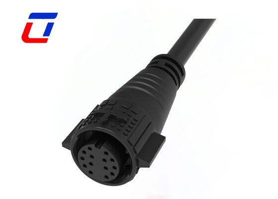 PA66 M19 14 Pin IP67 waterdicht aansluiting 300V Data Man tot Vrouw aansluiting