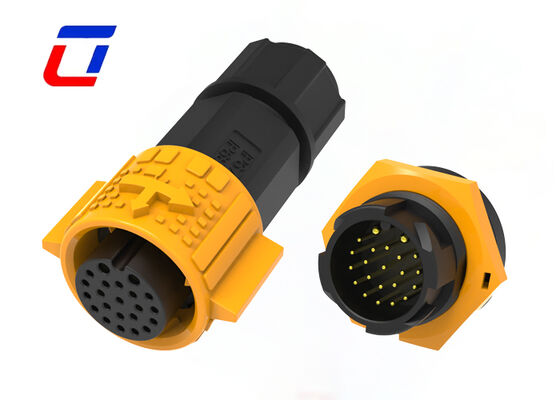 M19 IP67 waterdicht verbindingsdraad 300V Multi Pin 2+20 Pin voor zonnestelsel