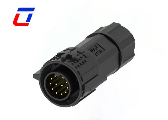 ODM 12 pin 300V snel ontkoppelbare draadconnectoren M19 Messing goudgeplatte signaalconnector