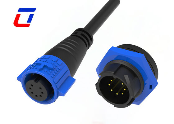 300V 5A 7 pin waterdicht aansluiting M19 Plastic Mannelijke Vrouwelijke Gegevensdraad Aan Board Connector