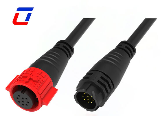 5A 300V 9 Pin M19 gegoten kabelconnectoren Push Lock waterdicht dataconnector