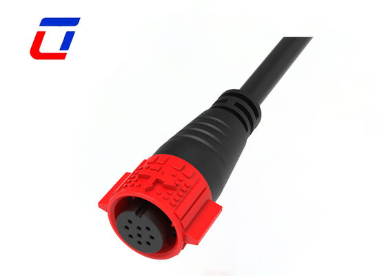 5A 300V 9 Pin M19 gegoten kabelconnectoren Push Lock waterdicht dataconnector