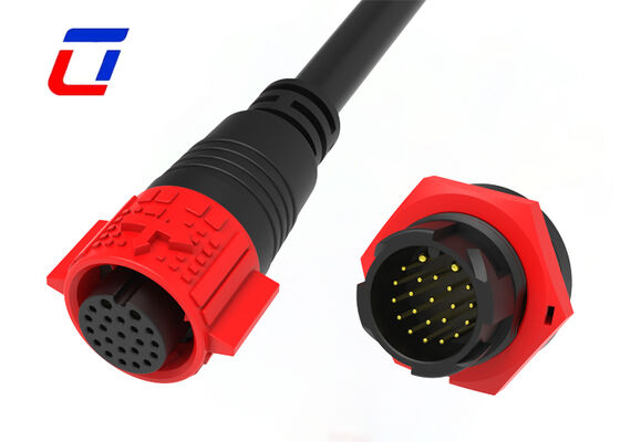 IP67 M19 Waterdichte Snelkoppeling Draad-naar-Printplaat Connectoren 2+20 Pin voor Stroom en Signaal