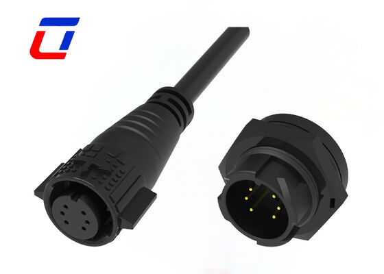 Laagstroom 10A Snelontgrendelende Draadconnector M19 6-pins Data 300V Waterdichte Connector
