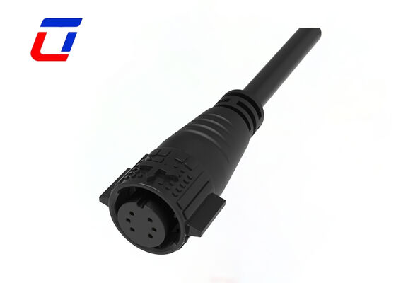 Laagstroom 10A Snelontgrendelende Draadconnector M19 6-pins Data 300V Waterdichte Connector