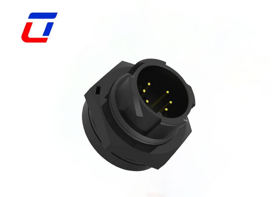 Laagstroom 10A Snelontgrendelende Draadconnector M19 6-pins Data 300V Waterdichte Connector