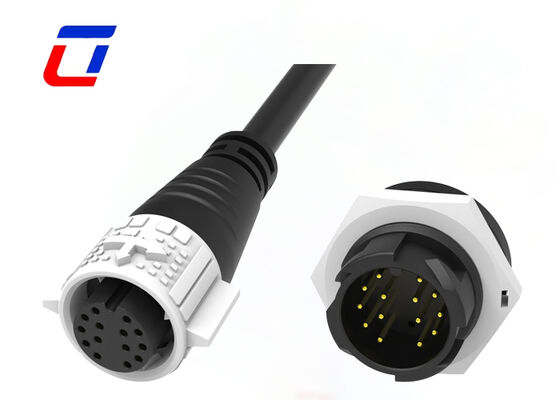 M19 14-pins waterdichte dataconnector 300V ODM snelsluiting CE verkrijgbaar mannelijke vrouwelijke connector