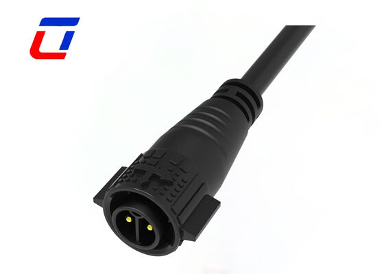 2-pins M19 mannelijke en vrouwelijke connectoren 20A waterdichte gegoten kabelconnector