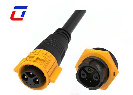 M19 3+3 Pin Stekkerdoos Connector 15+5A Push Lock Meerpolige Connectoren Waterdicht