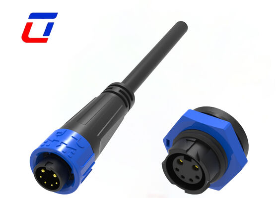 300V M16 2+4 Pin 20A Signal And Power Connectors IP67 Gemaakte kabelconnectoren