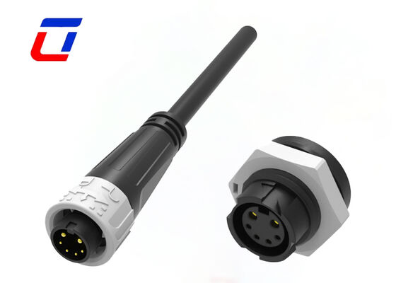 300V M16 2+4 Pin 20A Signal And Power Connectors IP67 Gemaakte kabelconnectoren