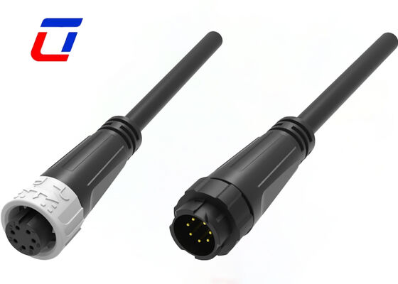 M16 5A 7 pin waterdicht laagspanningsdraadconnectoren Push Lock Man Vrouwelijke dataconnectoren