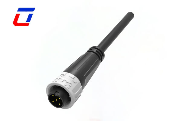 Waterdicht buitenkabelconnector 8A 125V met drukvergrendeling M16 5 pin stroomconnector