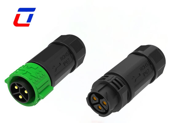 50A PA66 3-pins waterdichte circulaire connector M25 600V IP67 Power Quick Connectors