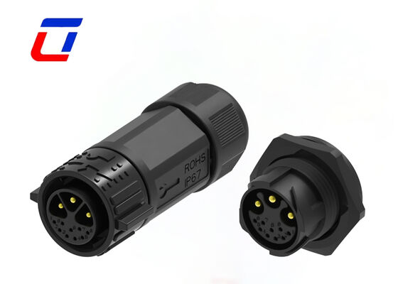 20A M25 Industriële Stekker en Contactdoos Push Locking 3+9 Pin Power Data Connector