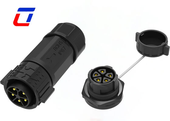 5 Pin Power LED Waterdicht Connector M25 20A Plastic PA66 Outdoor Lighting Connectors